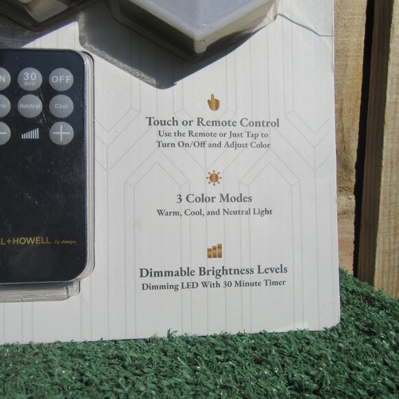 2 Brand New Bell & Howell Gold Diamond Touch Remote Control Wall Light 3 Packs - Picture 4 of 6
